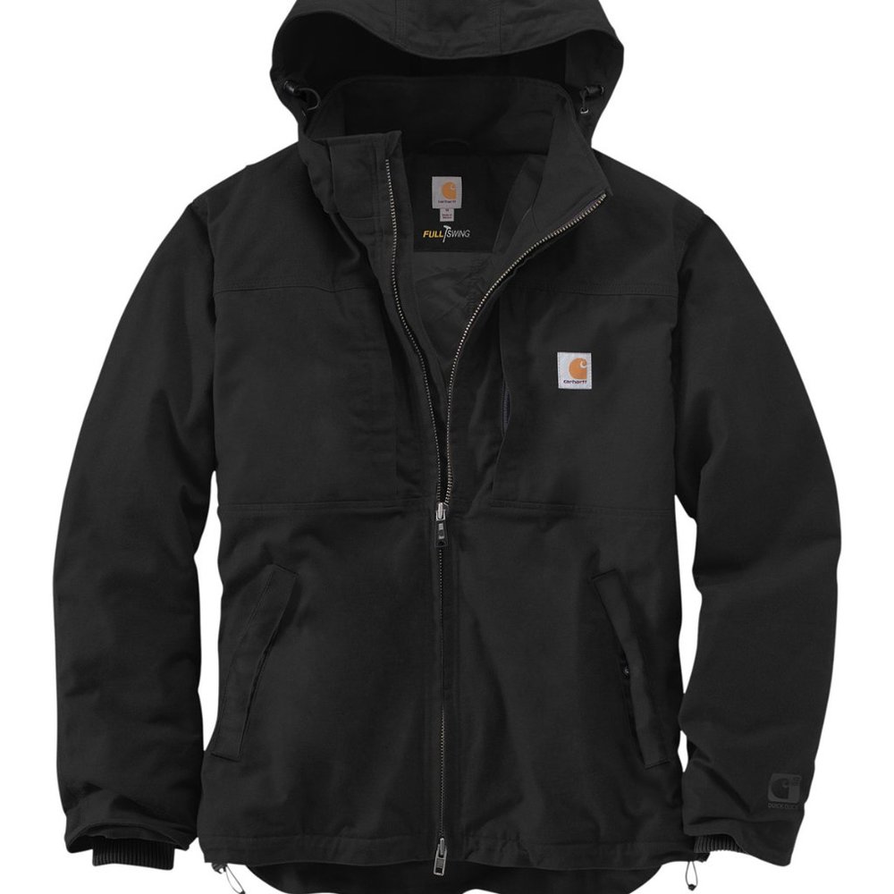 (NWT) Carhartt Mens Full Swing Cryder Zip Up Jacket Black